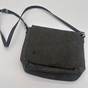 Browning Concealed Carry Purse, CCW Gun Handbag Gray Faux Leather Sierra